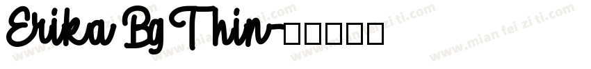 Erika Bg Thin字体转换